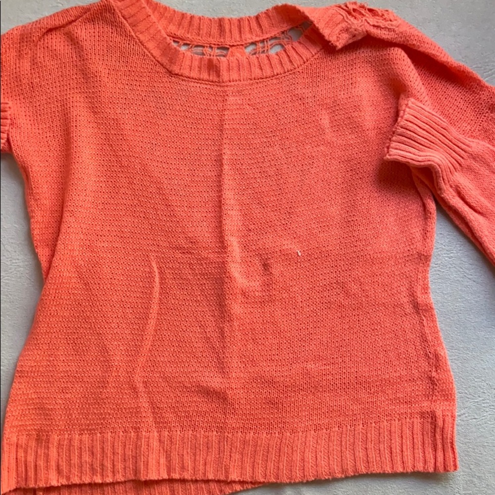 Orange sweater